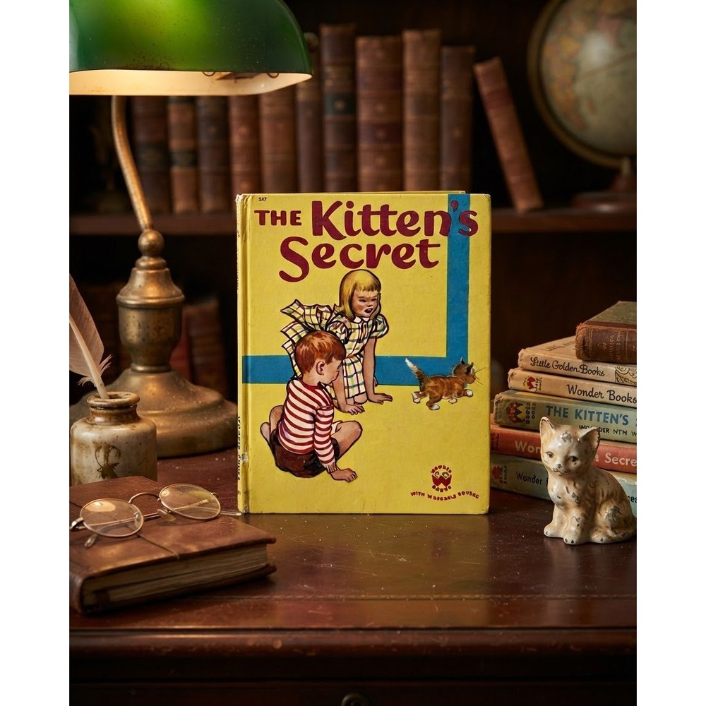 Vintage 1950 The Kittens Secret Wonder Books Margaret Gossett Mary Barton 527